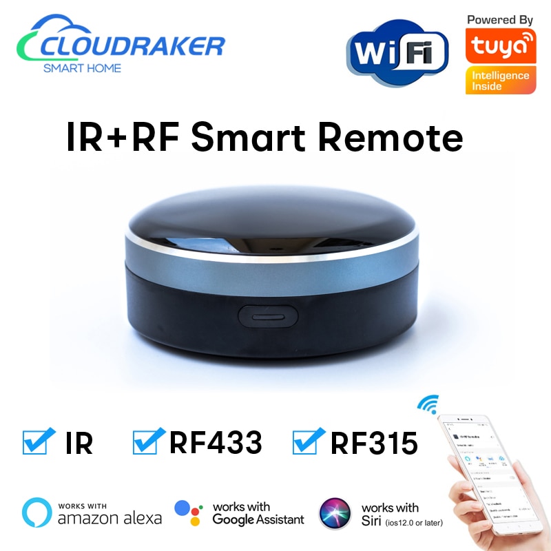 Tuya Ʈ Wi-Fi IR + RF    TV  ܼ  AC Ŀư ѷ ʹ Alexa Google Ȩ Բ ۵մϴ.